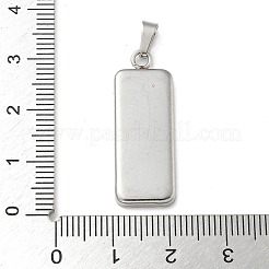 304 Stainless Steel Pendant Cabochon Settings&nbsp;STAS-Z118-02P