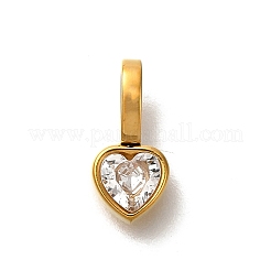 Ion Plating(IP) 304 Stainless Steel Rhinestone Pendants&nbsp;STAS-A104-10G
