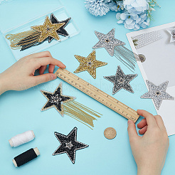 8 Styles Sparkling Rhinestone Iron on Patches&nbsp;DIY-FG0006-26
