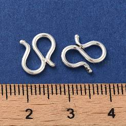 925 Sterling Silver S Shape Clasps&nbsp;STER-K177-07A-S
