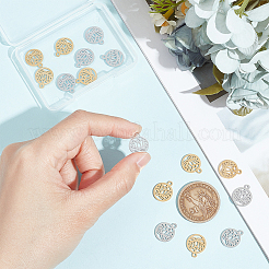 16Pcs 2 Colors 304 Stainless Steel Charms&nbsp;STAS-UN0055-77