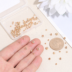 120Pcs 4 Styles Brass Beads&nbsp;KK-PH0015-29