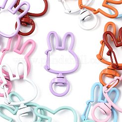 14Pcs Spray Painted Eco-Friendly Alloy Swivel Snap Hook Clasps&nbsp;FIND-FS0004-60