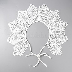 Detachable Fibre Lady's Embroidered Collars&nbsp;AJEW-WH0347-12