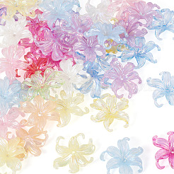 50Pcs 2 Styles Acrylic Bead Caps&nbsp;OACR-TA0004-84