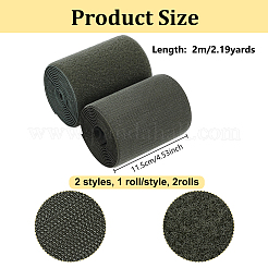 2 Rolls Nylon & Blended Magic Tapes&nbsp;OCOR-OC0001-98A