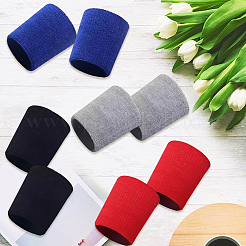 8Pcs 4 Colors Polyester Sports Wristbands&nbsp;AJEW-CN0004-73A