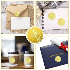 34 Sheets Self Adhesive Gold Foil Embossed Stickers&nbsp;DIY-WH0509-052