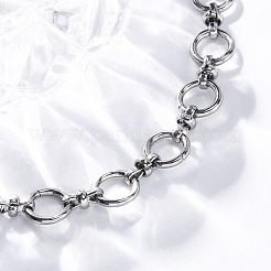 304 Stainless Steel Ring Link Chain Bracelets for Men Women&nbsp;BJEW-G725-10P