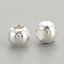 925 Sterling Silver Beads&nbsp;X-STER-S002-12-4mm