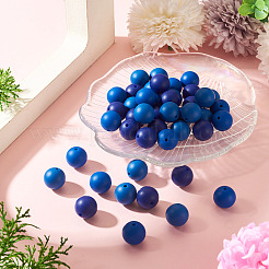 45Pcs 3 Colors Round Silicone Focal Beads&nbsp;SIL-TAD0001-01B