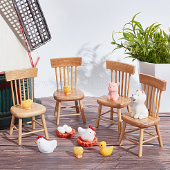 Mini Wood Chairs&nbsp;AJEW-WH0041-76B