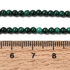 Natural Malachite Beads Strands&nbsp;G-F571-27AB1-3mm-01