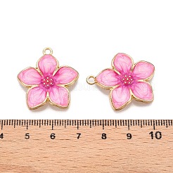 Rack Plating Alloy Enamel Pendants&nbsp;X-ENAM-N056-365KCG-02