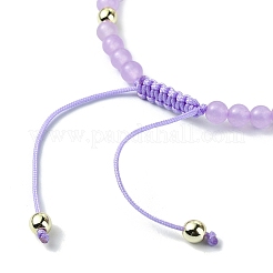 Natural & Dyed Malaysia Jade Braided Bead Bracelets&nbsp;BJEW-JB09988