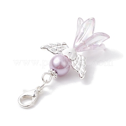 Angel Glass & Glass Pearl Pendant Decorations&nbsp;HJEW-JM01939