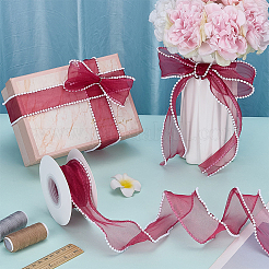 Polyester & Plastic Ribbon&nbsp;OCOR-WH0105-140B