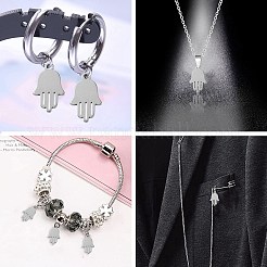 201 Stainless Steel Charms&nbsp;STAS-CJC0006-06