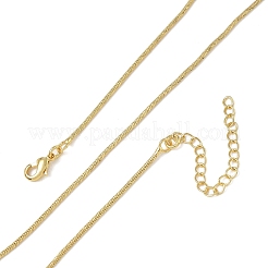 1MM Brass Round Snake Chain Necklaces for Women&nbsp;KK-CBA4FD4-06G