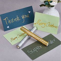 2 Rolls 2 Colors PET Stamping Hot Foil Paper&nbsp;DIY-FH0007-24A