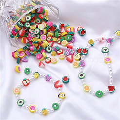 350Pcs Handmade Polymer Clay Bead&nbsp;CLAY-PA0001-03