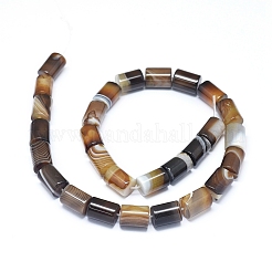 Natural Banded Agate/Striped Agate Beads Strands&nbsp;G-D0005-46