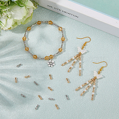 60Pcs 2 Colors Brass Beads&nbsp;KK-BBC0019-65