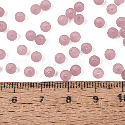 FGB Frosted Transparent Glass Seed Beads&nbsp;SEED-N013-02A-06