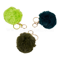 3Pcs 3 Colors Alloy Keychains&nbsp;KEYC-TA0004-69C