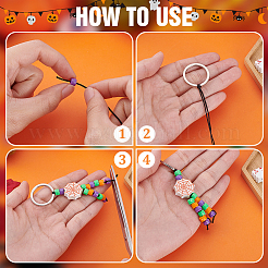 Halloween Theme DIY Keychain Making Kits&nbsp;DIY-PH0030-62
