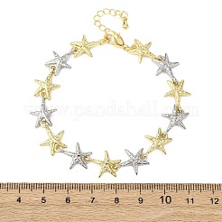 Brass Link Chain Bracelets for Women&nbsp;BJEW-G762-01GP-04