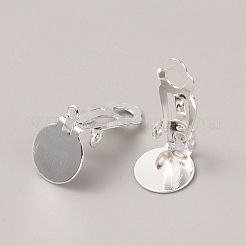 Iron Clip-on Earring Finding&nbsp;FIND-WH0152-540S