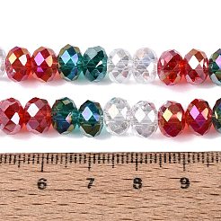 Electroplate Transparent Glass Beads Strands&nbsp;EGLA-N022-16A-A03