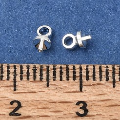 Brass Cup Pearl Peg Bails Pin Pendants&nbsp;KK-D110-04S