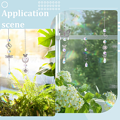 DIY Dragonfly & Butterfly Hanging Suncatcher Making Kits&nbsp;DIY-SC0031-24