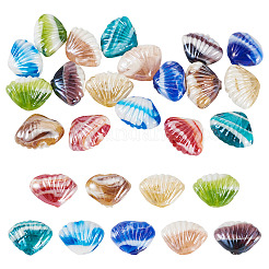18Pcs 9 Colors Handmade Lampwork Beads&nbsp;LAMP-TA0001-99