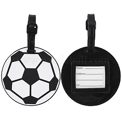 2Pcs Sports Ball Style PVC Luggage Tag&nbsp;AJEW-DJ0004-63A