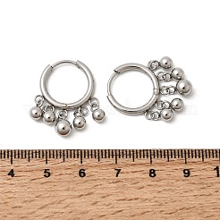 Round 304 Stainless Steel Chandelier Earrings&nbsp;EJEW-L309-02B-P