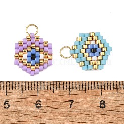 Glass Seed Beaded Pendants&nbsp;PALLOY-MZ01435