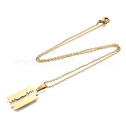 201 Stainless Steel Pendants Necklaces&nbsp;NJEW-S105-JN721-45-2