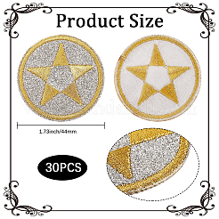 30Pcs Computerized Embroidery Cloth Iron on/Sew on Patches&nbsp;PATC-CY0001-10