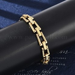 304 Stainless Steel Trapezoid Link Chain Bracelets for Women Men&nbsp;BJEW-F488-46G