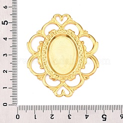 Iron Filigree Joiners Cabochon Connector Settings&nbsp;IFIN-N011-03G