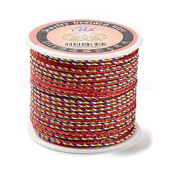 Five Tone Polyester Jewelry Braided Cord&nbsp;OCOR-G015-05C-01
