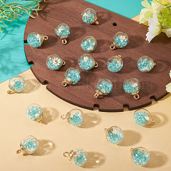 20Pcs Transparent Glass Globe Pendants&nbsp;GLAA-TA0003-51