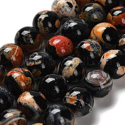 Dyed Natural Fire Crackle Agate Beads Strands&nbsp;G-G175-A05-01