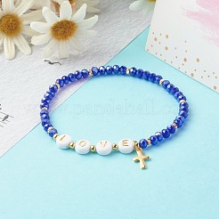 Glass Beads Stretch Bracelets&nbsp;BJEW-JB06577
