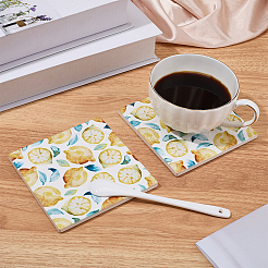 2Pcs Porcelain Cup Mats&nbsp;PORC-DJ0001-02E