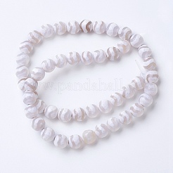 Tibetan Style dZi Beads&nbsp;G-G752-01-6mm