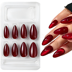 1 Bag ABS Plastic Cat Eye Effect Press On False Nails&nbsp;MRMJ-CP0001-64